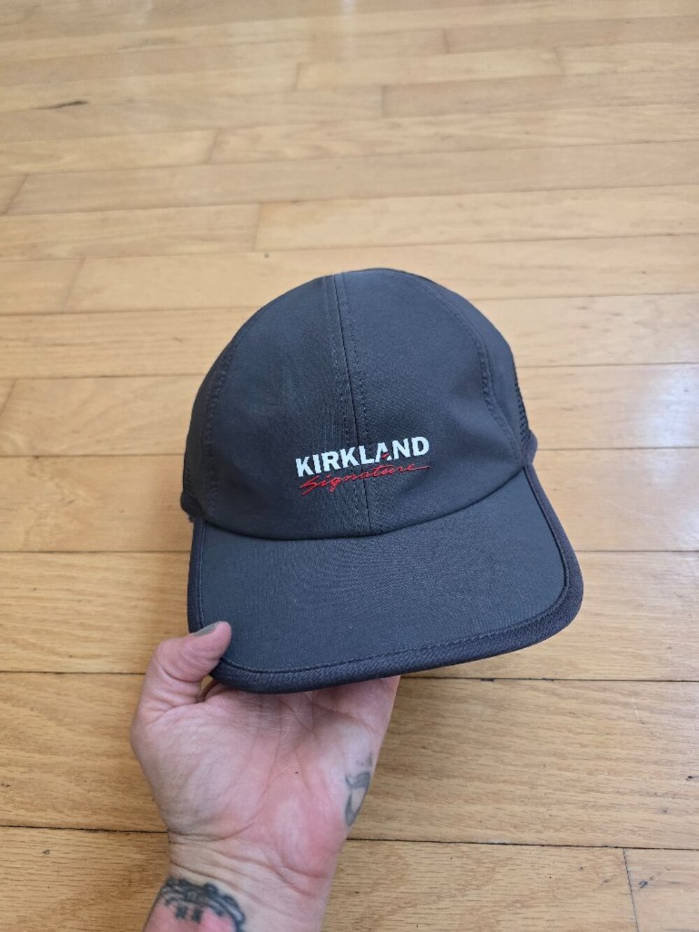 Kirkland Signature Dark Gray Lightweight Performance Running Adjustable Hat